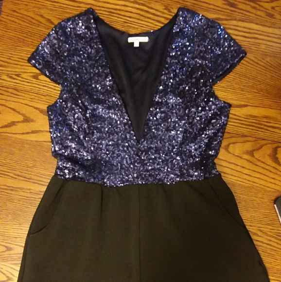 charlotte russe sequin jumpsuit